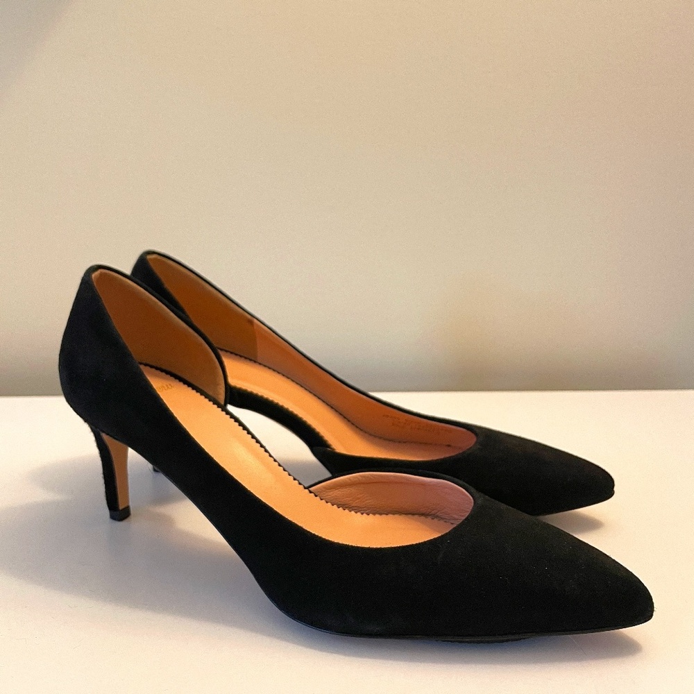 J.Crew Womens Lucie Suede D'Orsay Pumps